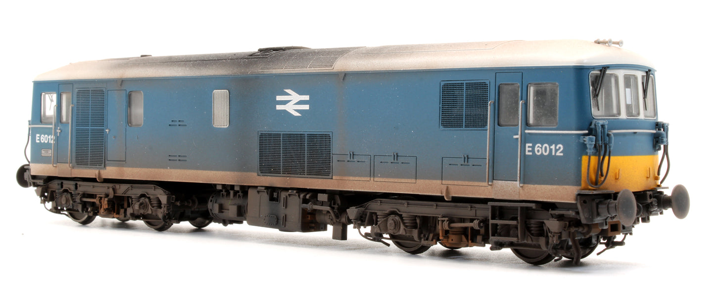 Pre-Owned Class 73 E6012 JB Electric Blue (Small Yellow Panels) Electro Diesel Locomotive - Custom Weathered - DCC Sound