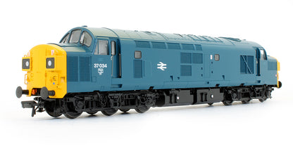 Pre-Owned Class 37/0 Diesel 37034 BR Blue Diesel Locomotive (DCC Sound Fitted)