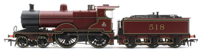 974503 Midland Railway 483 Class 4-4-0 Crimson No.518 Steam Locomotive - DCC Sound