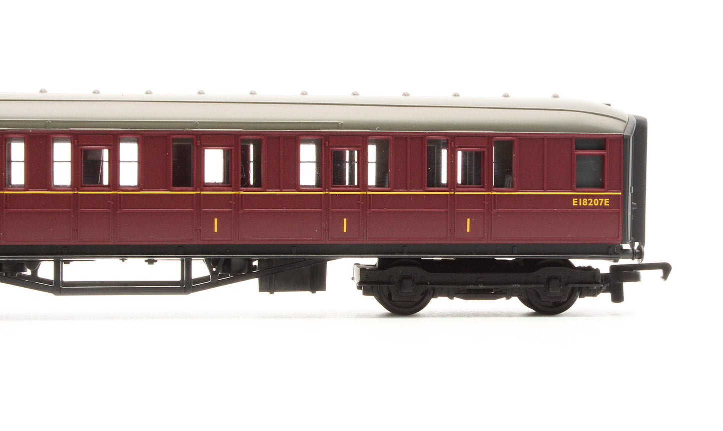 Pre-Owned BR Maroon (Ex-LNER) Composite Coach 'E18207E'