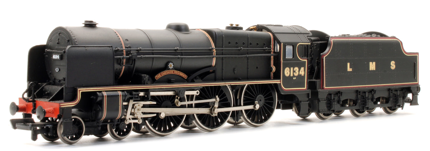 Pre-Owned Royal Scot 'The Cheshire Regiment' 6134 LMS Black Steam Locomotive