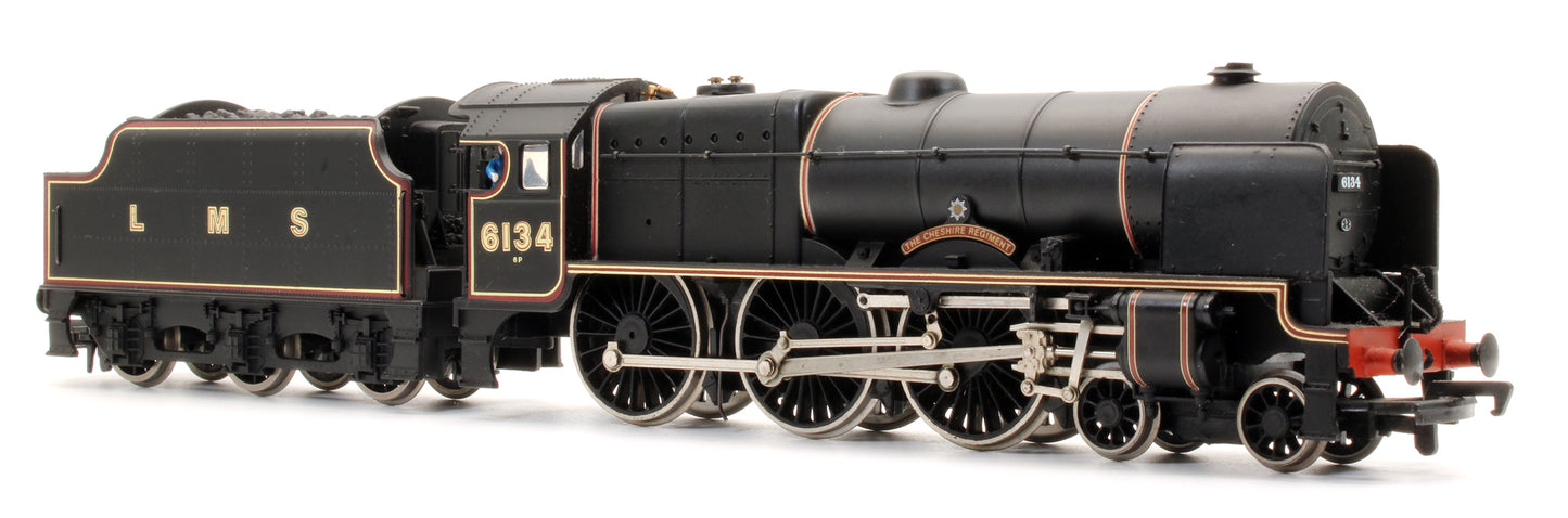 Pre-Owned Royal Scot 'The Cheshire Regiment' 6134 LMS Black Steam Locomotive