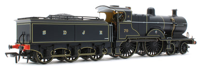 974004 Midland Railway 483 Class 4-4-0 SDJR Blue No.70 Steam Locomotive