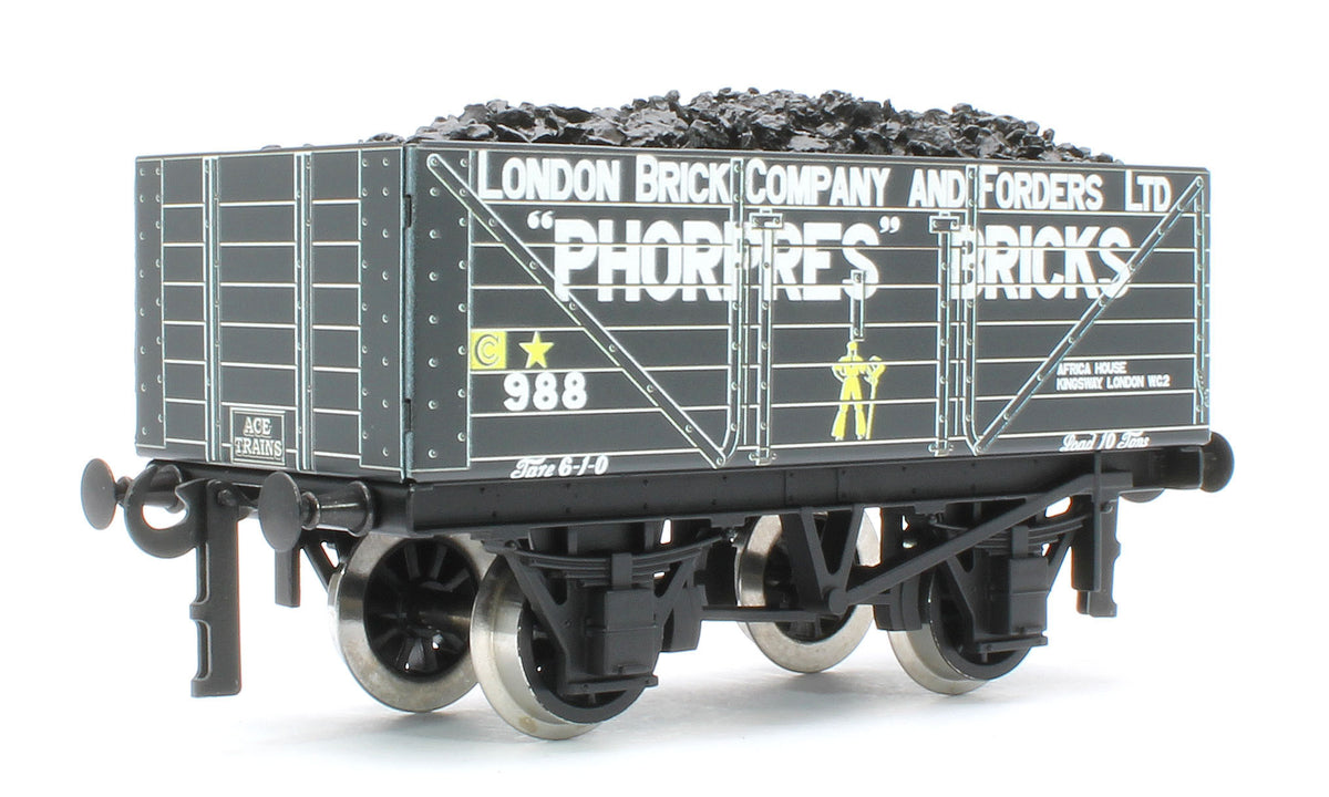 G/5-WS3 Set of 3 "London" Private Owner Coal Wagons - Pugh & Co, Lowe & Warwick, Phorpes Bricks