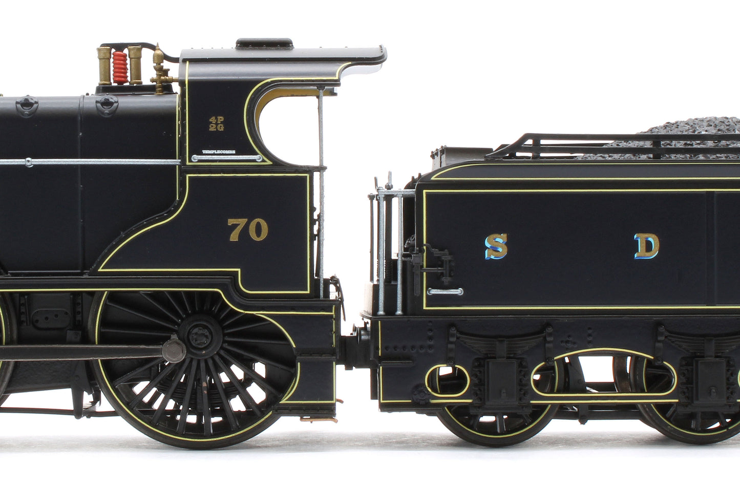 974504 Midland Railway 483 Class 4-4-0 SDJR Blue No.70 Steam Locomotive - DCC Sound