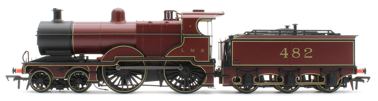 974505 Midland Railway 483 Class 4-4-0 LMS Crimson No.482 (Small Letters) Steam Locomotive - DCC Sound