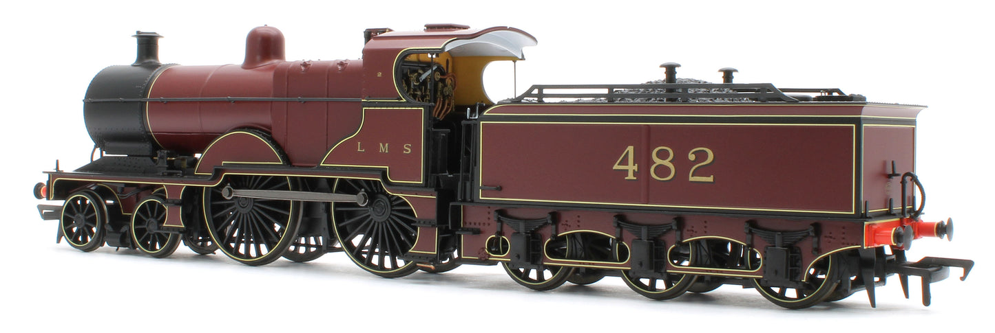 974505 Midland Railway 483 Class 4-4-0 LMS Crimson No.482 (Small Letters) Steam Locomotive - DCC Sound