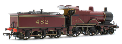 974505 Midland Railway 483 Class 4-4-0 LMS Crimson No.482 (Small Letters) Steam Locomotive - DCC Sound
