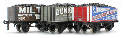 G/5-WS5 Set of 3 "West Country" Private Owner Coal Wagons - Englands Glory Matches, Dunkerton, Milton