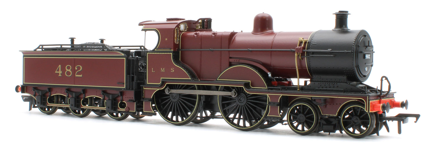 974505 Midland Railway 483 Class 4-4-0 LMS Crimson No.482 (Small Letters) Steam Locomotive - DCC Sound