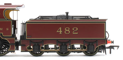 974505 Midland Railway 483 Class 4-4-0 LMS Crimson No.482 (Small Letters) Steam Locomotive - DCC Sound