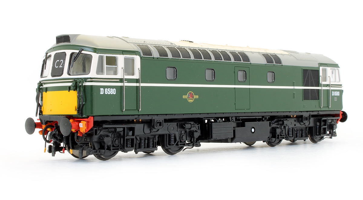 Pre-Owned BR Green Class 33/1 D6580 (Small Yellow Panels) Diesel Locomotive