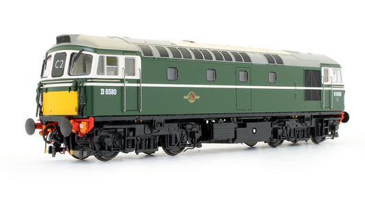 Pre-Owned BR Green Class 33/1 D6580 (Small Yellow Panels) Diesel Locomotive