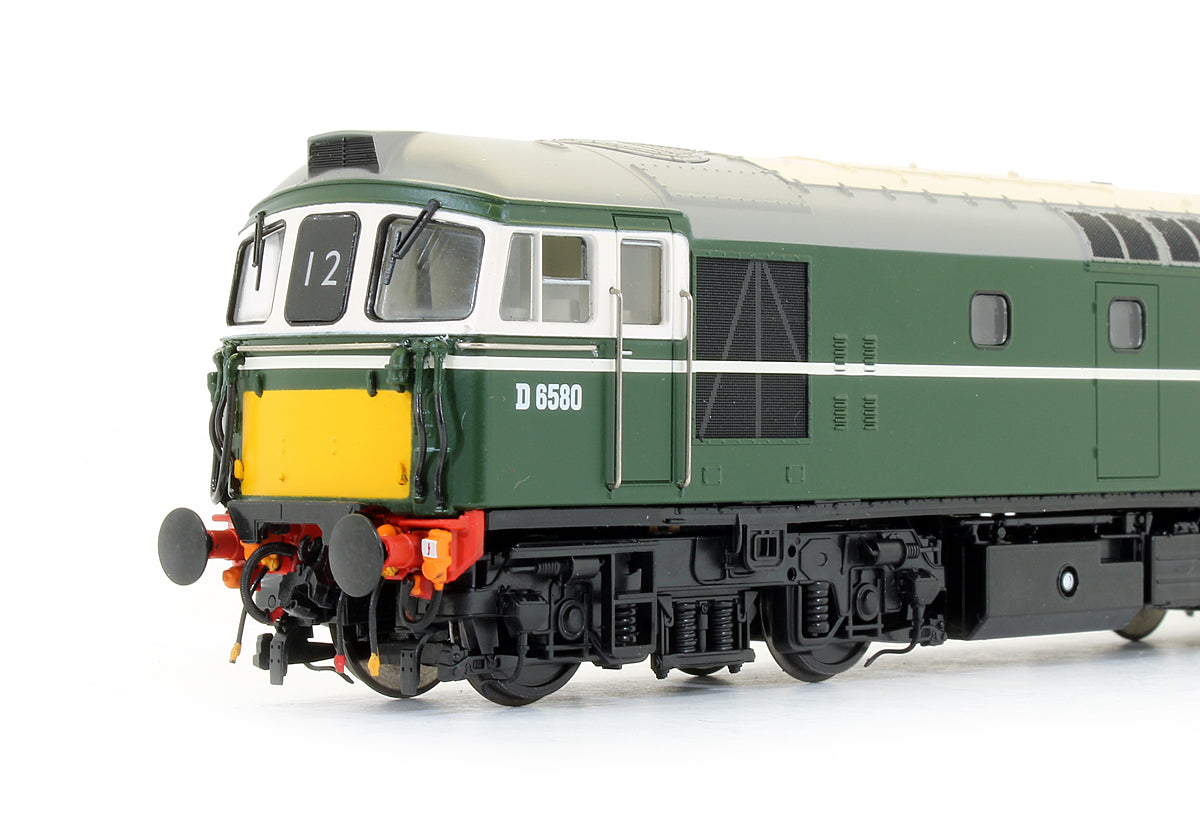 Pre-Owned BR Green Class 33/1 D6580 (Small Yellow Panels) Diesel Locomotive