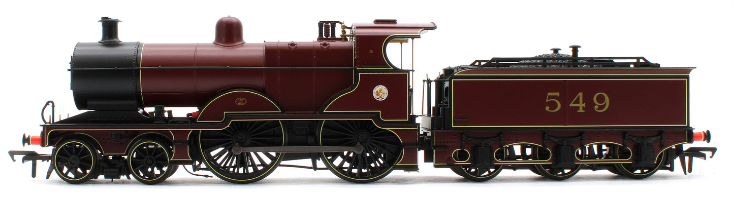 974506 Midland Railway 483 Class 4-4-0 LMS Crimson No.549 (Cabside Roundel) Steam Locomotive - DCC Sound