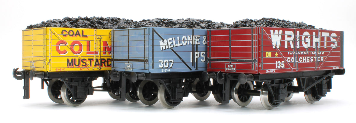 G/5-WS6 Set of 3 "Scottish Set A" Private Owner Coal Wagons - Coleman's, Mellonie & Coulder Ltd, Wrights