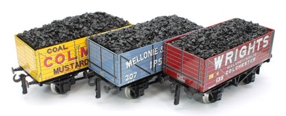 G/5-WS6 Set of 3 "Scottish Set A" Private Owner Coal Wagons - Coleman's, Mellonie & Coulder Ltd, Wrights