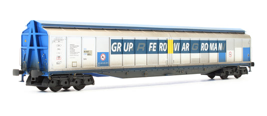 Pre-Owned Cargowaggon Siver / Blue GRUP FEROVAR ROMAN '2797-698 - Weathered