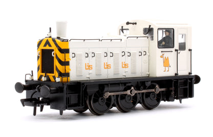 Class 03 Ex-D2054 British Industrial Sand White Diesel Locomotive