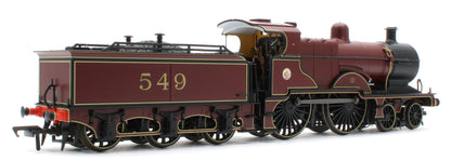 974006 Midland Railway 483 Class 4-4-0 LMS Crimson No.549 (Cabside Roundel) Steam Locomotive