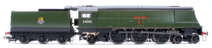 Black Label West Country Exeter 34001 B.R. Green Early Crest Steam Locomotive - DCC Sound & Smoke
