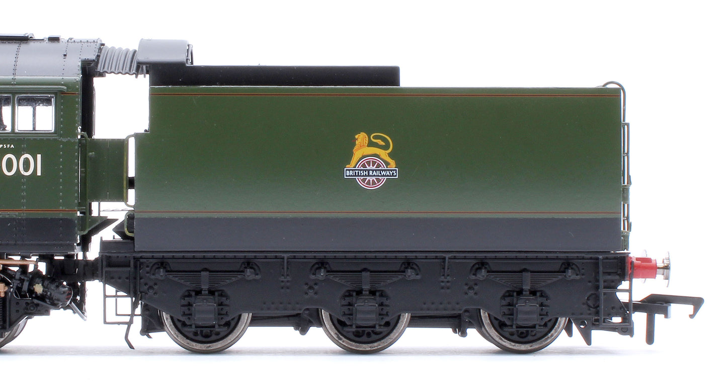 Black Label West Country Exeter 34001 B.R. Green Early Crest Steam Locomotive - DCC Sound & Smoke