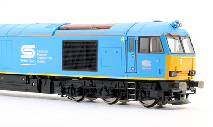 Pre-Owned EWS British Steel Class 60 'Tees Steel Express' Diesel Locomotive - DCC Fitted