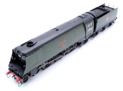 Black Label West Country Exeter 34001 B.R. Green Early Crest Steam Locomotive - DCC Sound & Smoke