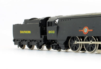 Pre-Owned Bulleid SR Black 4-6-2 ' Blue Funnel' 2ICI3 Steam Locomotive