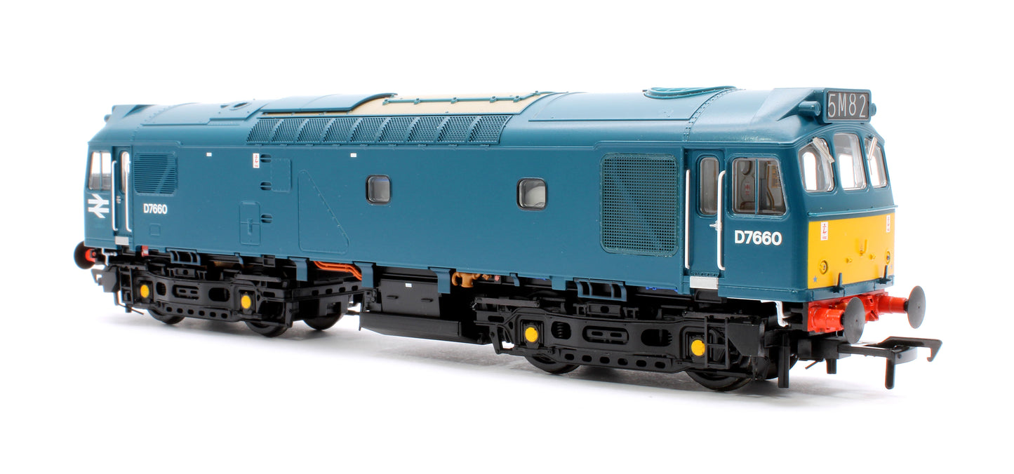 Class 25/3 D7660 BR Blue (Small Yellow Panels) Diesel Locomotive - DCC Sound