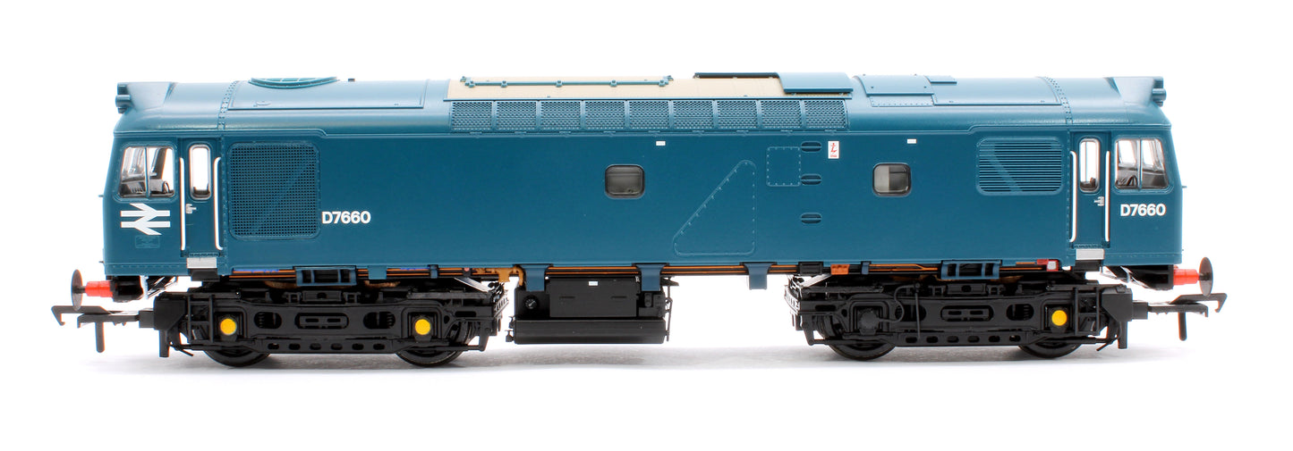 Class 25/3 D7660 BR Blue (Small Yellow Panels) Diesel Locomotive - DCC Sound