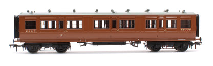 LNWR 50ft Arc Roof Composite Corridor M&GN Brown No.83006