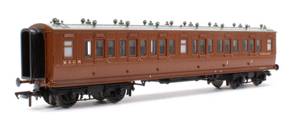 LNWR 50ft Arc Roof Composite Corridor M&GN Brown No.83006