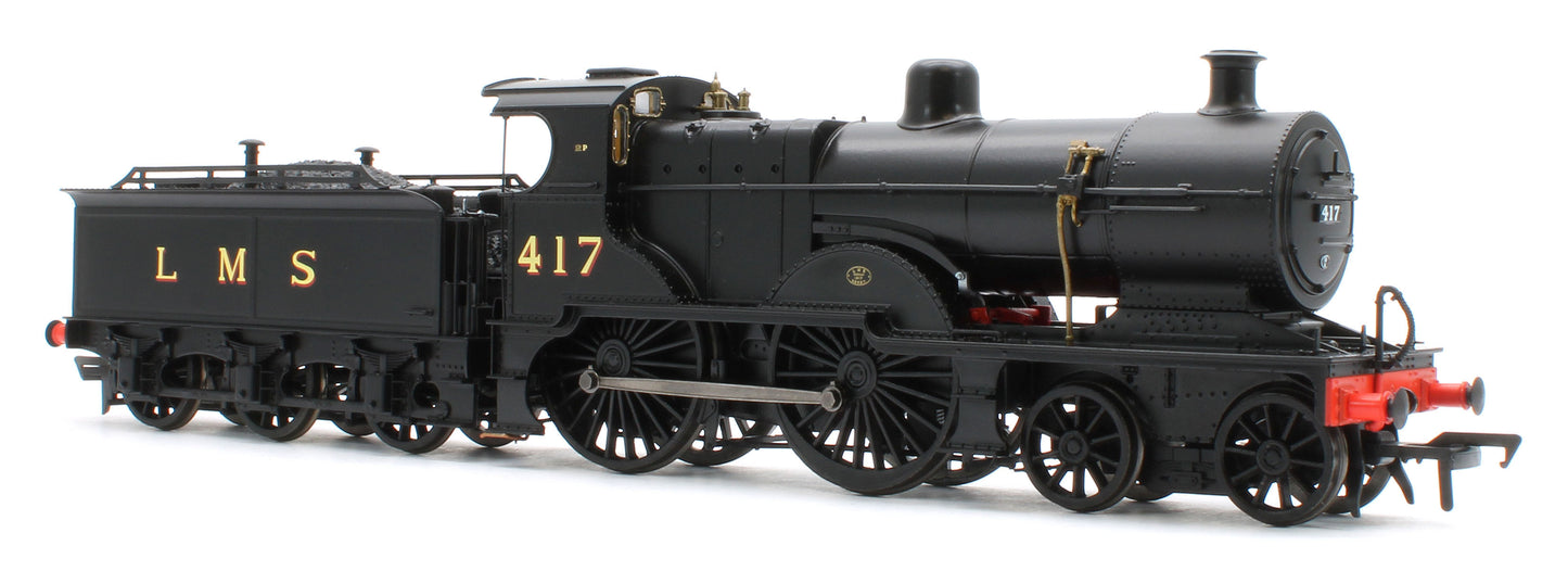 974008 Midland Railway 483 Class 4-4-0 LMS Wartime Unlined Black No.417 Steam Locomotive