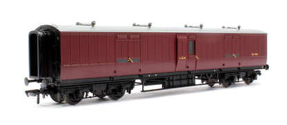 LNWR 50ft Arc Roof Full Brake LMS Crimson Lake No.32505
