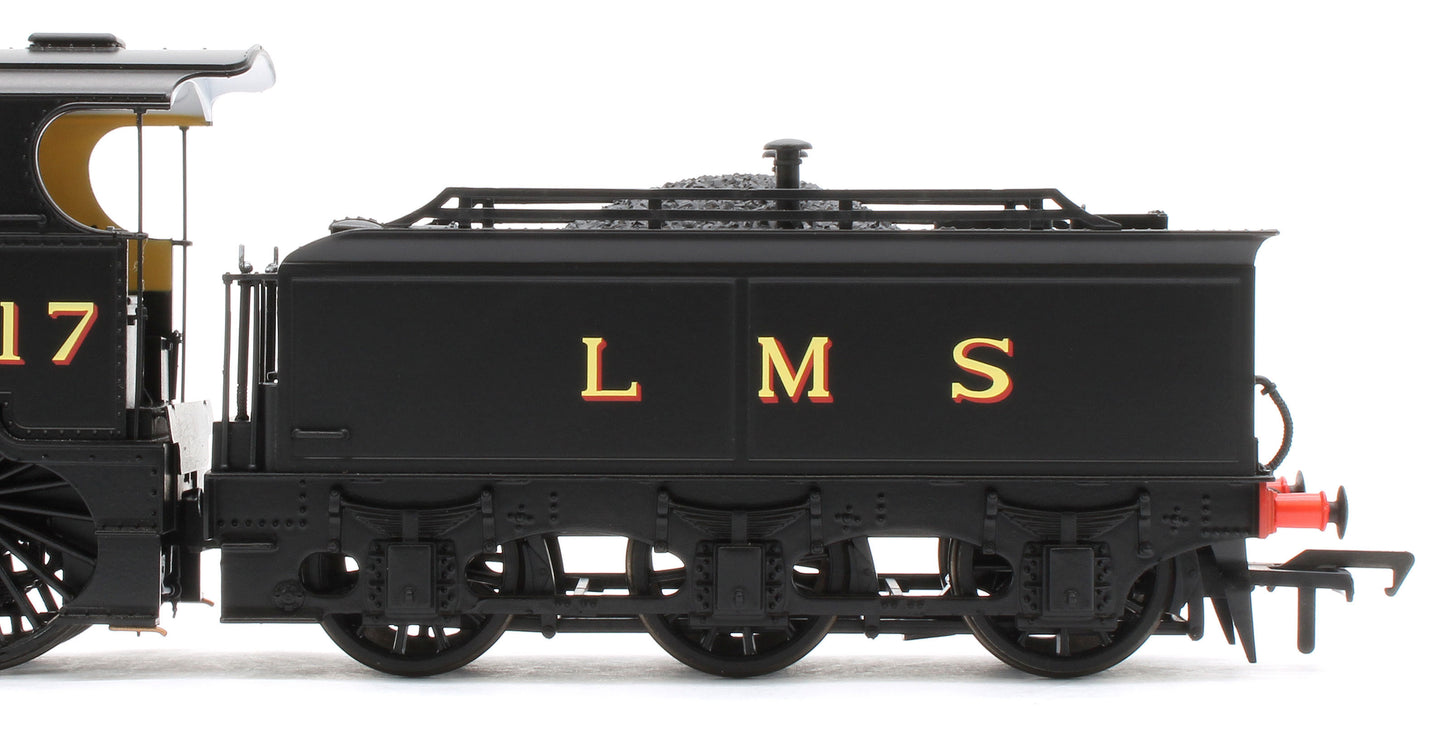 974008 Midland Railway 483 Class 4-4-0 LMS Wartime Unlined Black No.417 Steam Locomotive