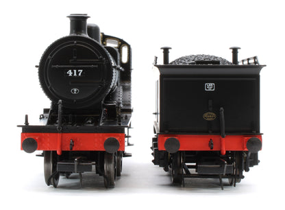 974008 Midland Railway 483 Class 4-4-0 LMS Wartime Unlined Black No.417 Steam Locomotive