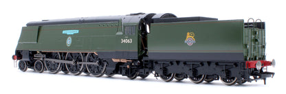 Black Label Battle of Britain 229 Squadron 34063 BR Green Early Crest Steam Locomotive - DCC Sound & Smoke