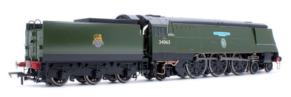 Black Label Battle of Britain 229 Squadron 34063 BR Green Early Crest Steam Locomotive - DCC Sound & Smoke