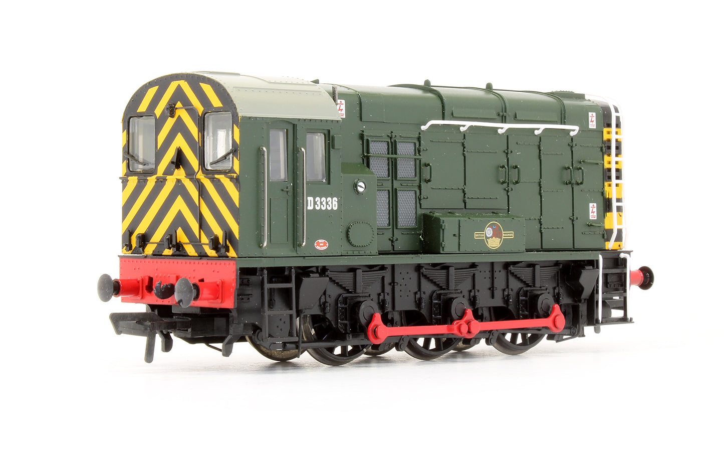 Pre-Owned 32-112 Class 08 'D3336' BR Green Hinged Door Type Diesel Shunter Locomotive