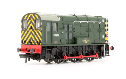 Pre-Owned 32-112 Class 08 'D3336' BR Green Hinged Door Type Diesel Shunter Locomotive
