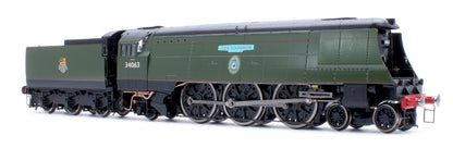 Black Label Battle of Britain 229 Squadron 34063 BR Green Early Crest Steam Locomotive - DCC Sound & Smoke