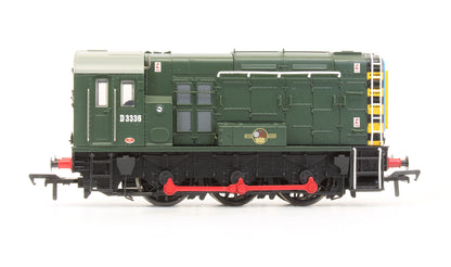 Pre-Owned 32-112 Class 08 'D3336' BR Green Hinged Door Type Diesel Shunter Locomotive