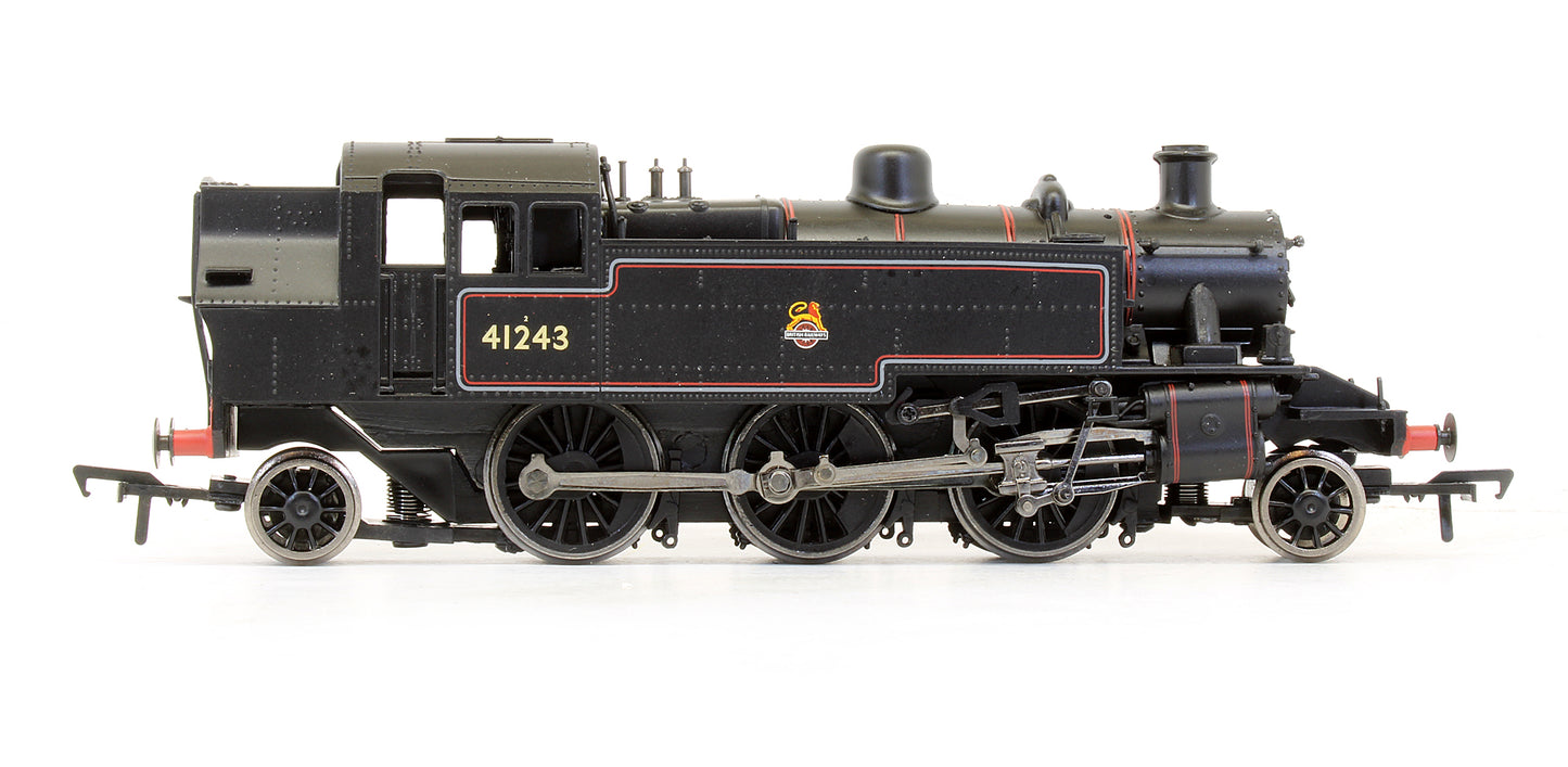 Pre-Owned BR Lined Black Ivatt Tank '41243' Early Crest Steam Locomotive