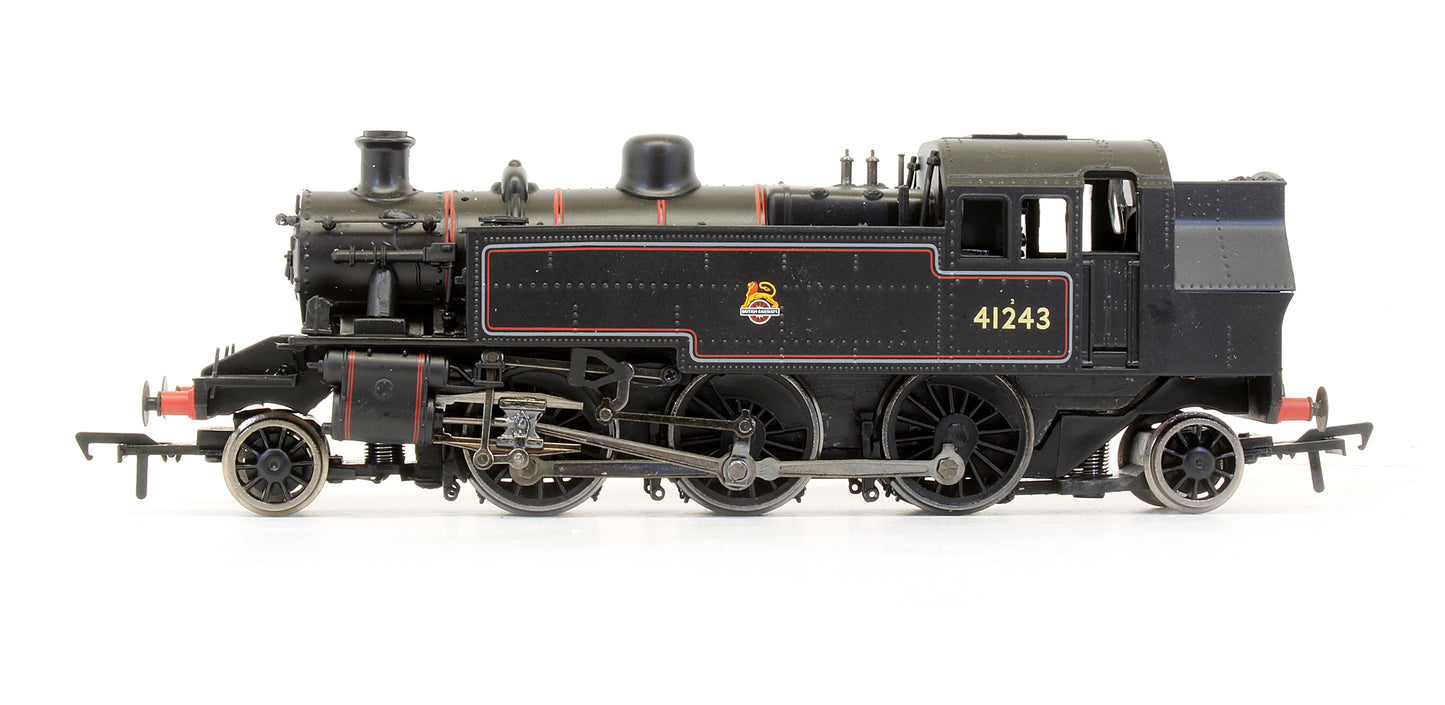Pre-Owned BR Lined Black Ivatt Tank '41243' Early Crest Steam Locomotive