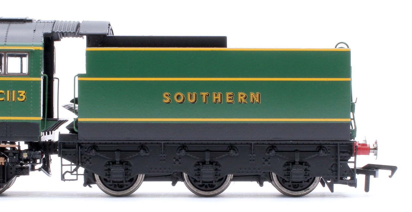 Black Label West Country Okehampton 21C113 SR Malachite Green Steam Locomotive - DCC Sound & Smoke