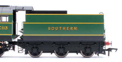 Black Label West Country Okehampton 21C113 SR Malachite Green Steam Locomotive - DCC Sound & Smoke