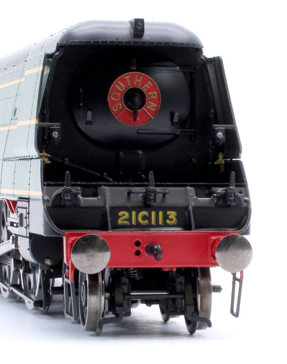 Black Label West Country Okehampton 21C113 SR Malachite Green Steam Locomotive - DCC Sound & Smoke