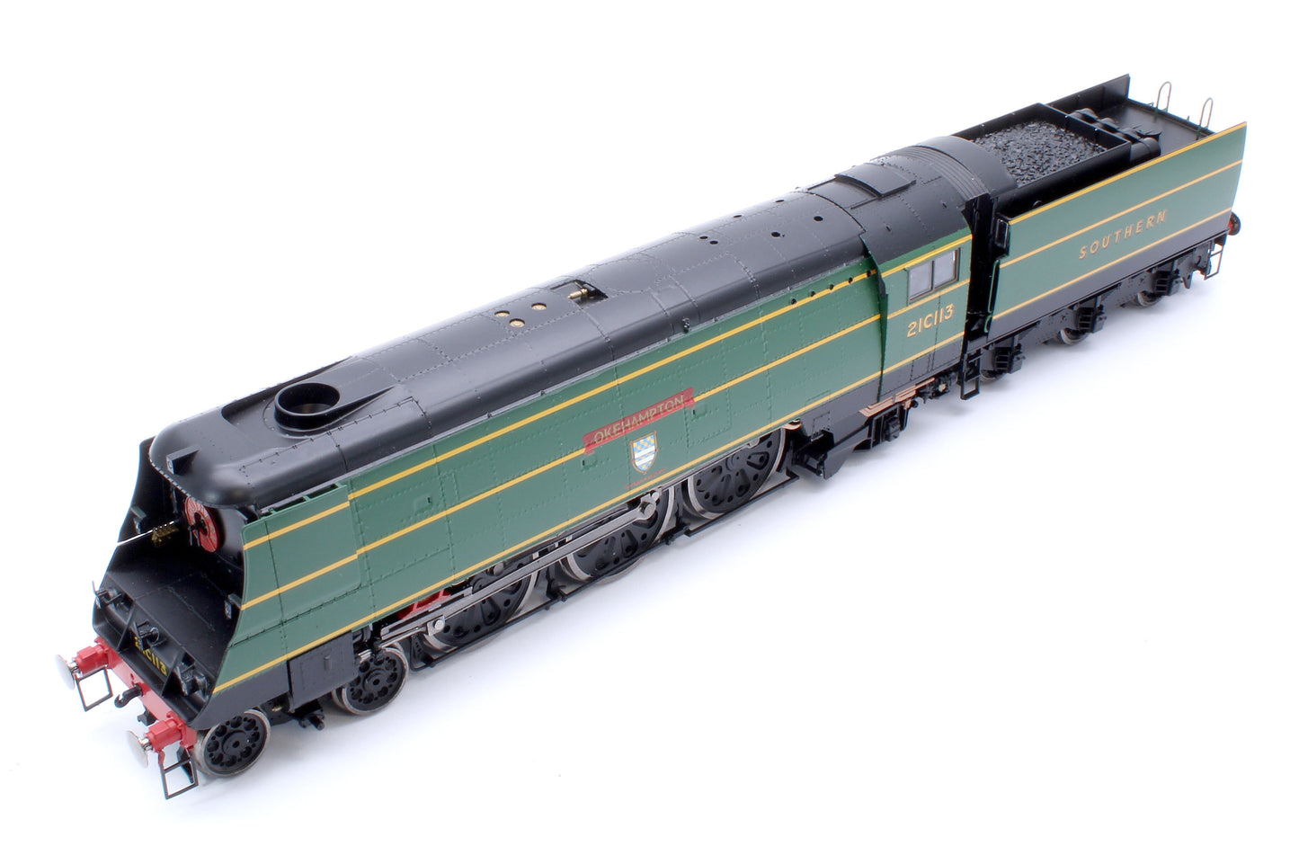 Black Label West Country Okehampton 21C113 SR Malachite Green Steam Locomotive - DCC Sound & Smoke