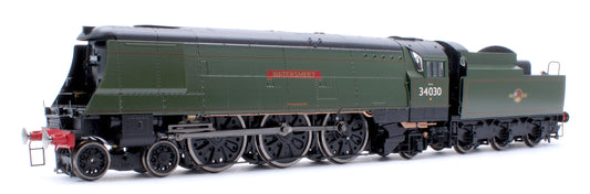 Black Label West Country Watersmeet 34030 BR Green Totem Steam Locomotive - DCC Sound & Smoke